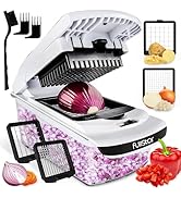 Fullstar The Original Pro Chopper - Vegetable Chopper and Spiralizer, Food Chopper with Container...