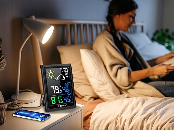 indoor outdoor thermometer with backlight