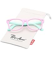 Pro Acme TPEE Rubber Flexible Kids Nerd Glasses Clear Lens Geek Fake for Costume (Age 3-10)