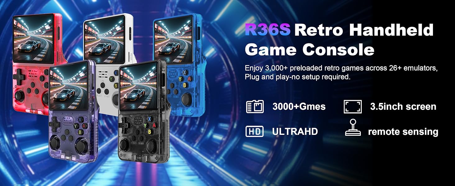 R36S Handheld Game Console