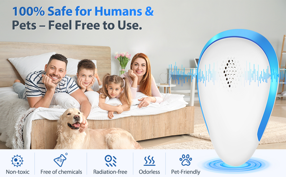 ultrasonic pest repeller mice repellent indoor rodent repellent ultrasonic plug in