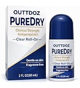 PURE DRY Antiperspirant Roll-On for Underarms, Fragrance-Free Clinical Sweat Control for Men &amp; Wo...