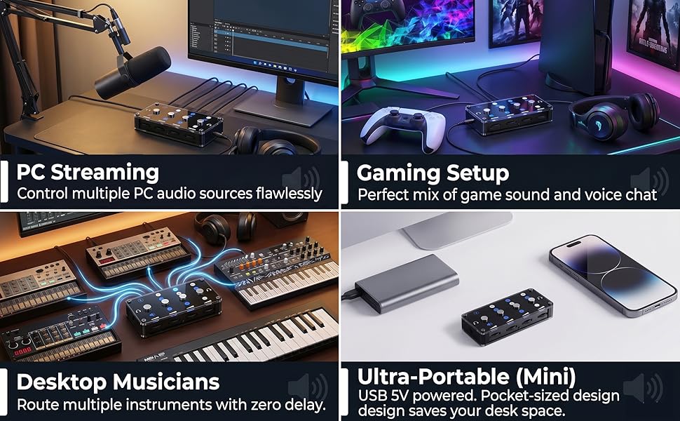 gaming audio mixer