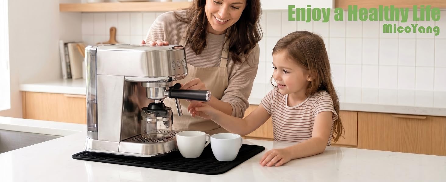 MicoYang Silicone Dish Drying Mat for Kitchen Counter