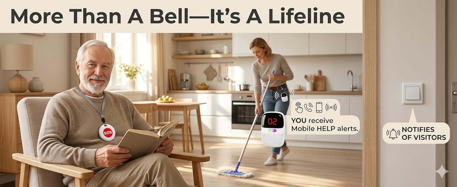 More Than A Bell—It’s A Lifeline. bridges cry for help and timely response for Dignified Aging.