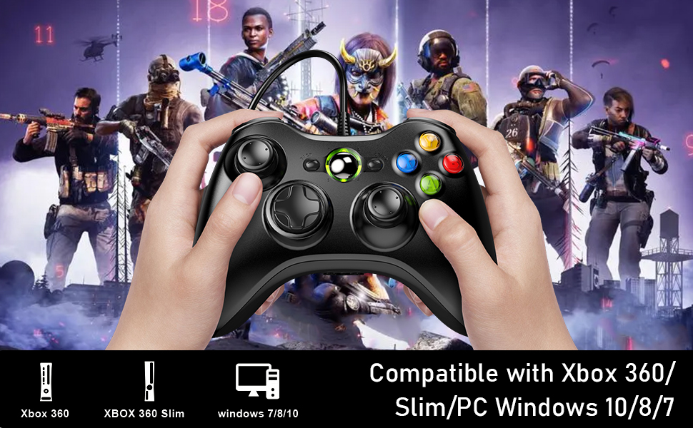 wired controller for xbox 360