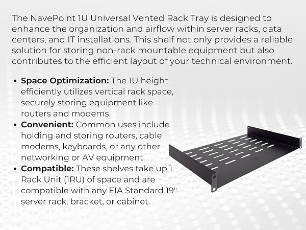 NavePoint Vetend Rack Tray