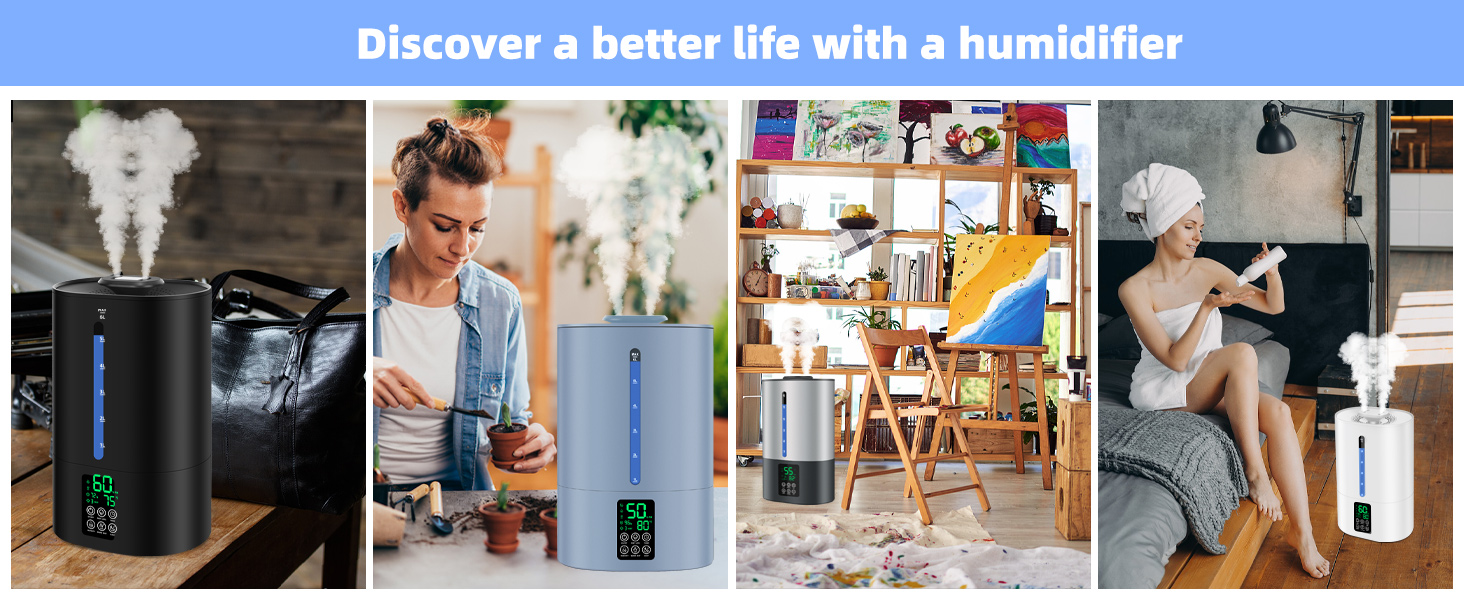 6L Humidifiers for Bedroom Large Room Home