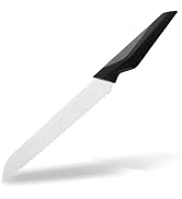 Balamno Bread Knife for Homemade Bread, 8 Inch Serrated Bread Knife Stainless Steel, Cutting Kniv...