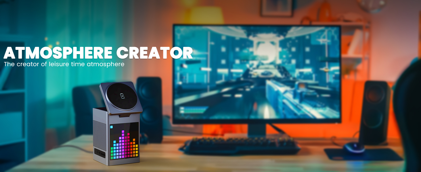 alarm clock with wireless charging