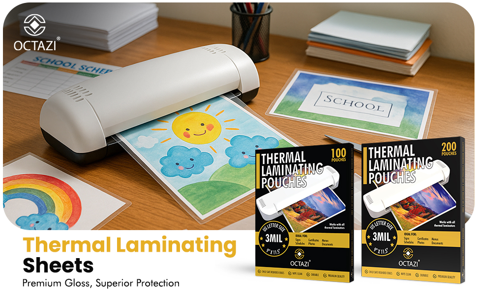 OCTAZI Laminating Sheets 