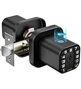 Richelock Fingerprint Door knob, Smart Biometric Door Lock with Keypad, Keyless Entry Code Door K...