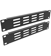 QiaoYoubang 2 Pcs of 10 inch Vented Blank Panel 1U Rack Mount for RackMate TT Mini Server Cabinet...