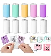 AHM2 D21 T02 X6 S1 Mini Sticker Paper - for Most Kids Camera Paper Roll Refill Compatible with ES...