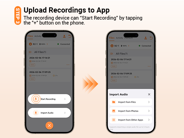 Upload Recordings to App
