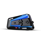 LEXIN 1pcs B4FM 10 Riders Motorcycle Bluetooth Headset with Music Sharing, Helmet Bluetooth Inter...