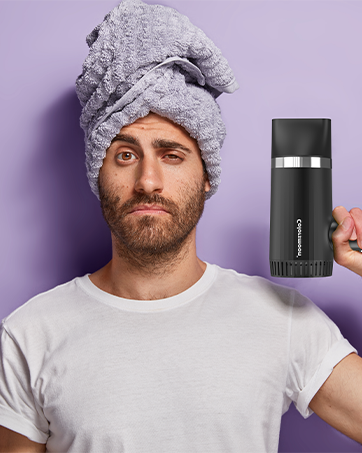 man hair dryer