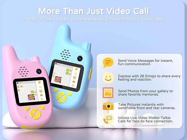 video walkie talkies for kids with dual cameras