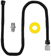Lemfema 36" Non-Whistle Flexible Flex Gas Line Connector Kit for NG and LP Fire Pit and Fireplace...