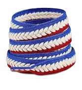 Handshop 2 pairs 3/5” flat braided shoe laces for sneakers, wide thick athletic shoelaces, cute r...