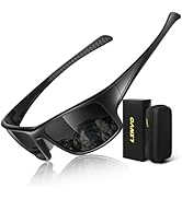 LINVO Polarized Sports Sunglasses for Men,Thick Square Wrap Around 100% UV400 Protection Sun Glas...
