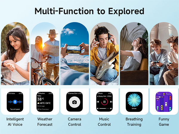 1.8&amp;#34; Smartwatch with Heart Rate/SpO2/Sleep/Stress, Smart Watches for Men for Android &amp;amp; iPhone
