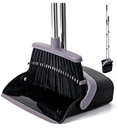 XXFLOWER Broom and Dustpan Set, Dustpans with Broom Combo for Home, Heavy Dust Broom and Dustpan ...