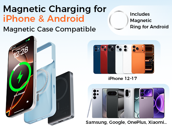 PD 35W Magnetic Wireless Power Bank 10000mAh 2