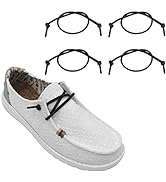 UamGlsob 2 Pairs Elastic Shoelaces Replacement Laces for Hey Dude,Shoe Laces Replacement Strings,...