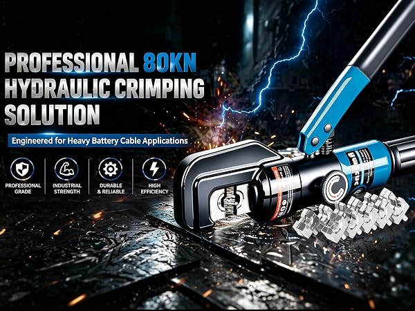 professional 80KN hydraulic crimping solution 