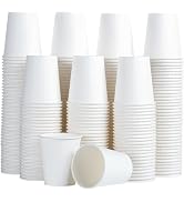 SIUQ 600 Pack 5 oz Paper Cups, Disposable Mini Bathroom Mouthwash Cups, Hot/Cold Drinking Cups, W...