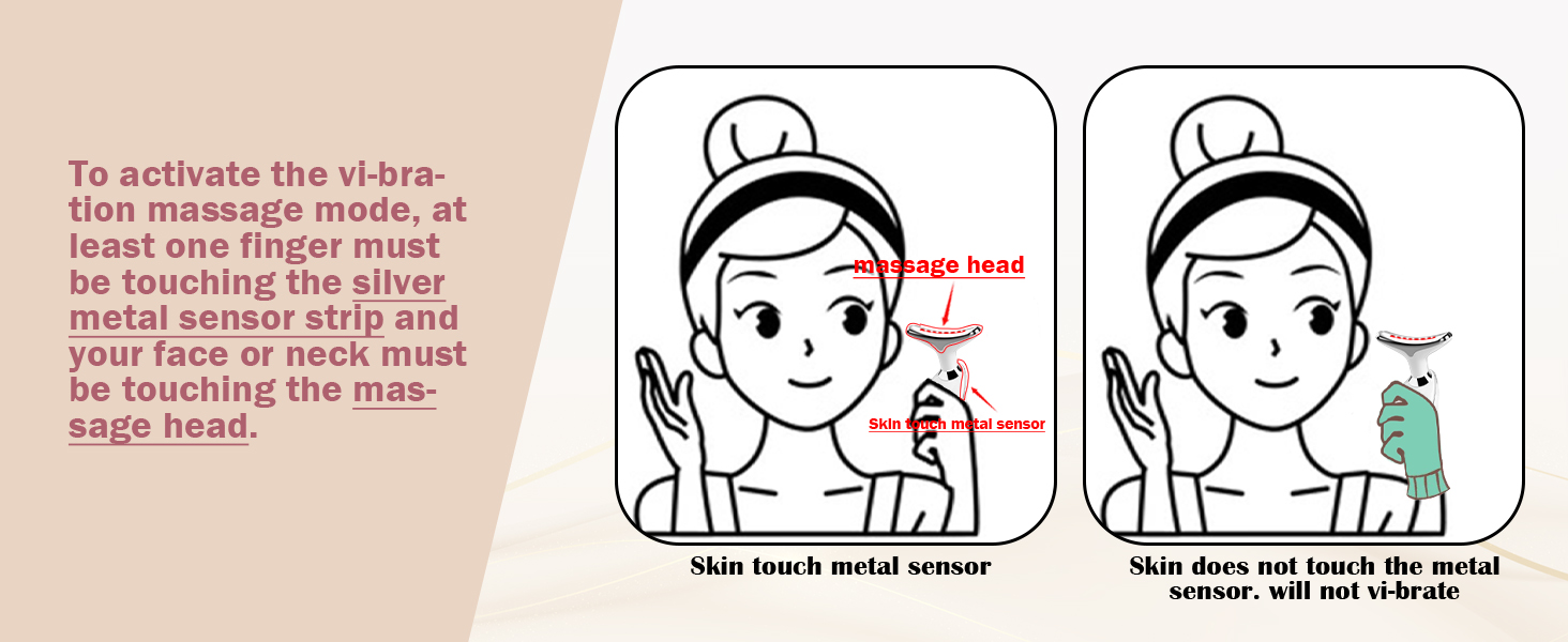 Skin need touch metal sensor