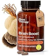 Plant Therapy Lion’s Mane Capsules Manufactured in USA 4 Month Supply with Turkey Tail and Cordyc...