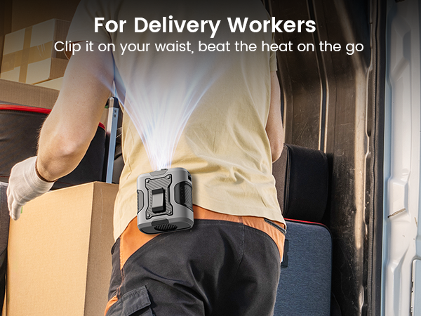 waist fan rechargeable clip on shirt fan t shirt fan