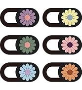 PRESSINART 6Pcs 6 Styles Camera Cover Slide Flowers 0.04 Inch Ultra Thin Webcam Cover Slider for ...