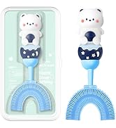 Toddler U-Shaped Toothbrush for 2-6 Years, Training Toothbrush, Kids Toothbrush, Food Grade Soft ...
