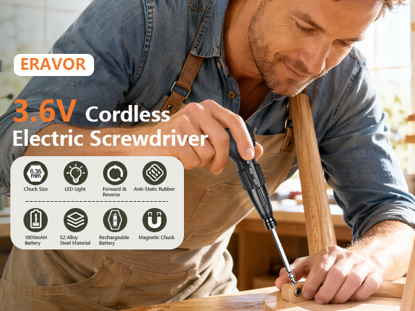 3.6V Cordless Electric Screwdriver
