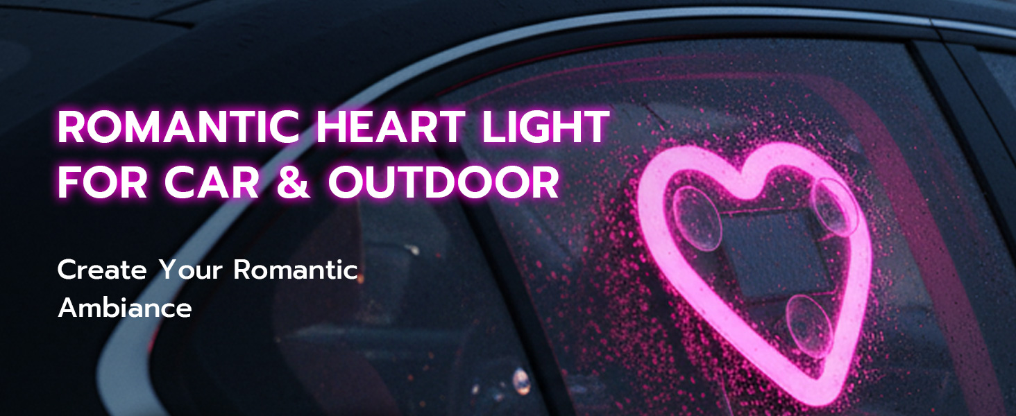 Romantic Heart Light for Car &amp;amp; Outdoor