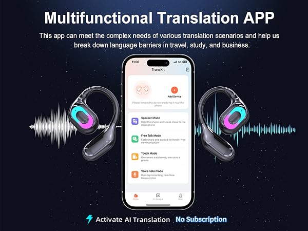 AI Translation Earbuds Real Time