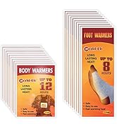 World-BIO Body Warmers for Cold Weather, Heat Warmer Patch Disposable with Adhesive Backing Gives...