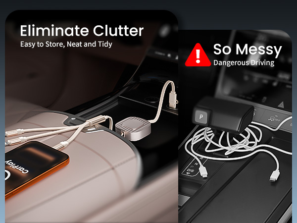 retractable chargers for multiple devices