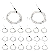 hiBCTR 20-Packs 3D Printer 100K ohm NTC 3950 Thermistors Sensors with 1-Meter Shielded Cable for ...