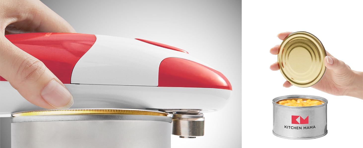 Kitchen Mama Electric Can Opener can opener automatic can openers top rated topless side cuts opener
