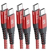 USB C to USB C Cable 60w [3-Pack, 10ft+6.6ft+3.3ft], AviBrex USB Type C Fast Charger Cables for S...