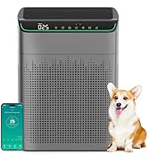 MERONTE Air Purifiers for Home Large Room Up to 1690 ft² with PM 2.5 Air Quality Monitor, Wi-Fi a...