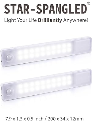 Under Cabinet Lights, Rechargeable Motion Sensor Light Indoor, Stick on LED Magnetic Closet Light