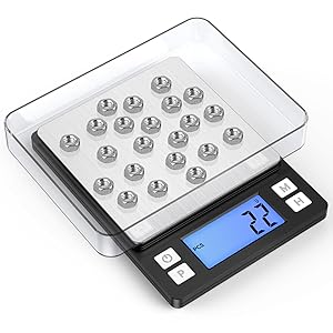 BOMATA 0.01g/1kg Upgraded Small Precise Jewelry Scale,