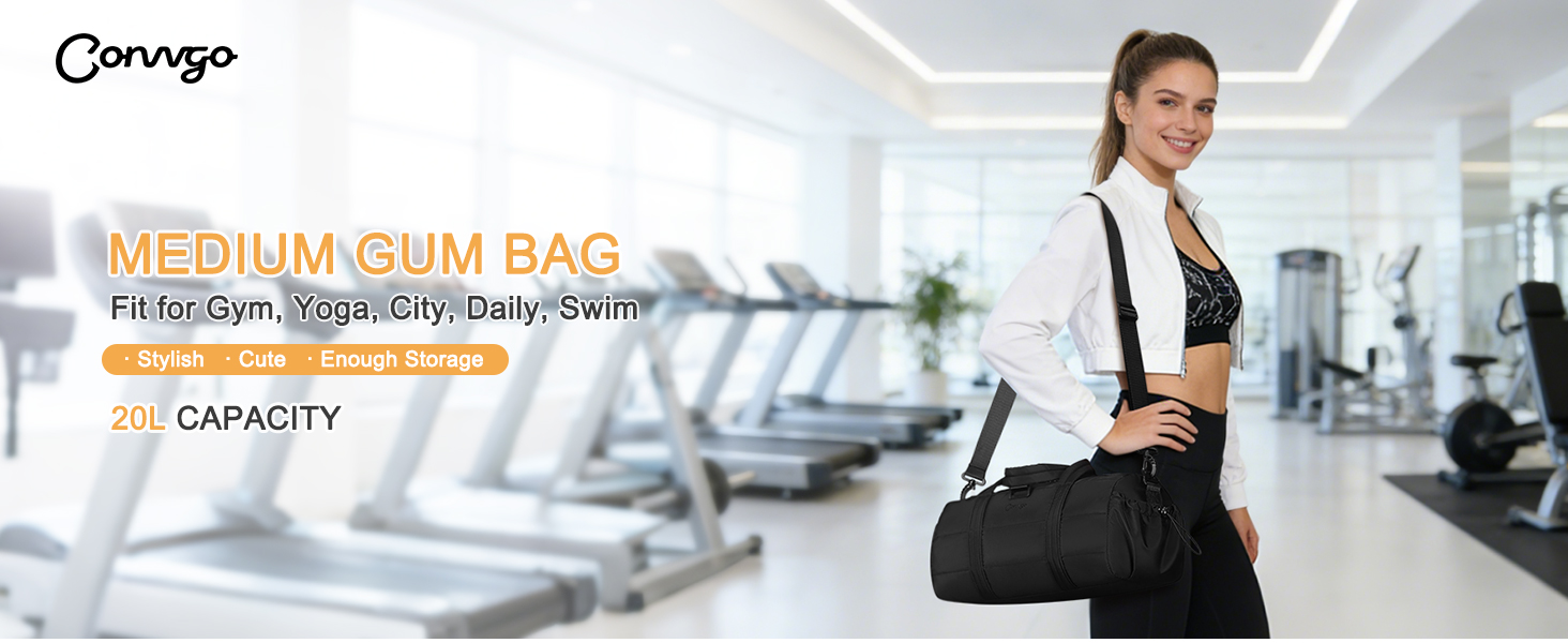 medium gym bag for women