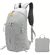 UTIAMIAOGONGO Small Lightweight Hiking Backpack,20L Foldable Hiking Daypack Cycling Hydration Bac...