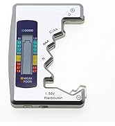 AMTAST Seven Battery Tester 7 Type of Battery C, AA, AAA, D, N, 9V (6F22), 1.55V Button Cell Batt...